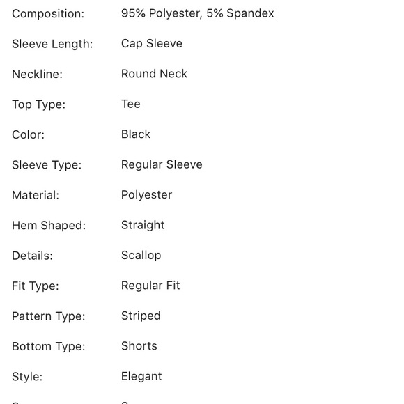 NEW 2 Piece Set Top and Shorts - Picture 6 of 8